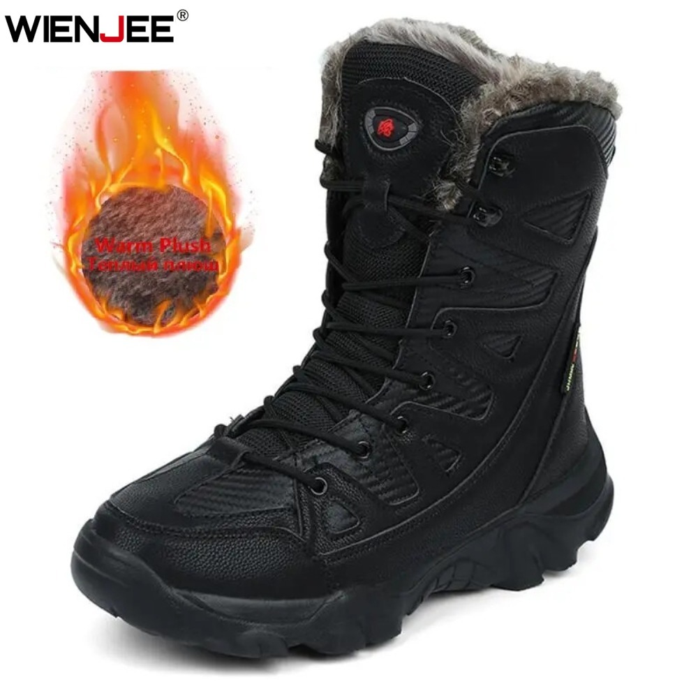 Men Shoes Everyday - Winter Wasserdicht Männer Stiefel Plüsch Super