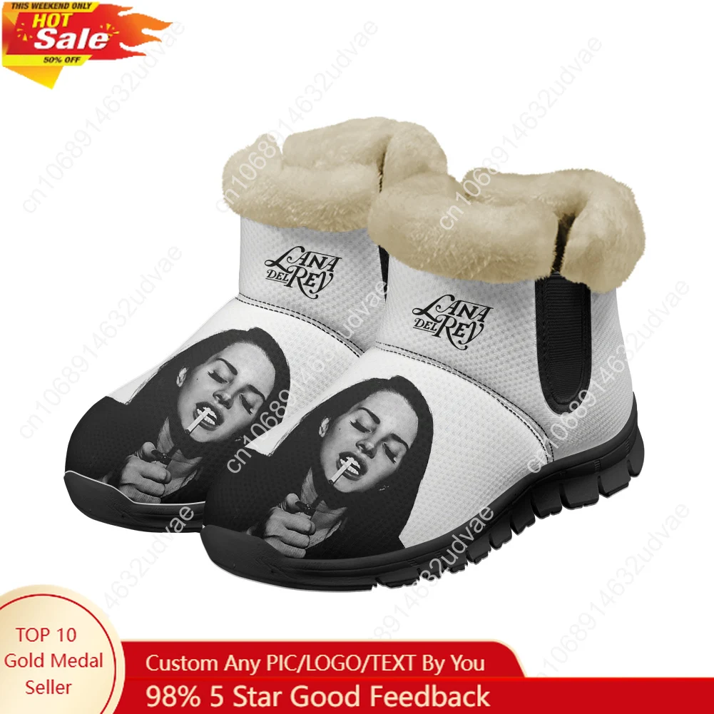 Men Shoes Sneakers - Lana Del Rey Sänger-Plüschschuhe, Stiefel für