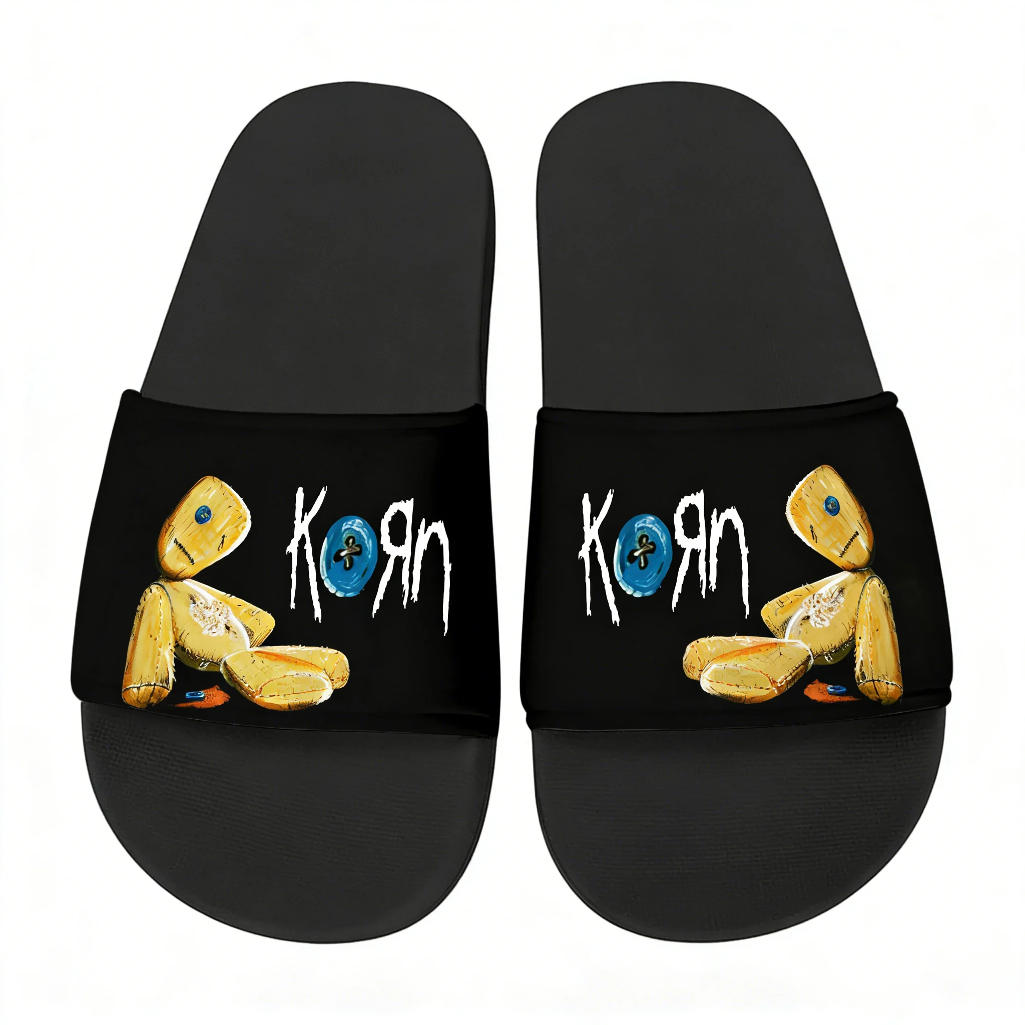 Men'S Shoes Quality - Korn Rock Band Hausschuhe, Wasserschuhe, Rock-Sänger-Sandalen