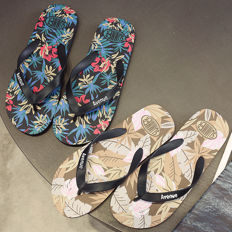 Men'S Shoes Hoka Sale - Hawaii-Print Herren Flip-Flops Strand-Sandalen Rutschfeste Flache