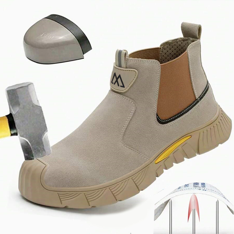 Men Shoes Sneakers - Verschleißfeste, langlebige Arbeitsschuhe mit Stahlkappe für