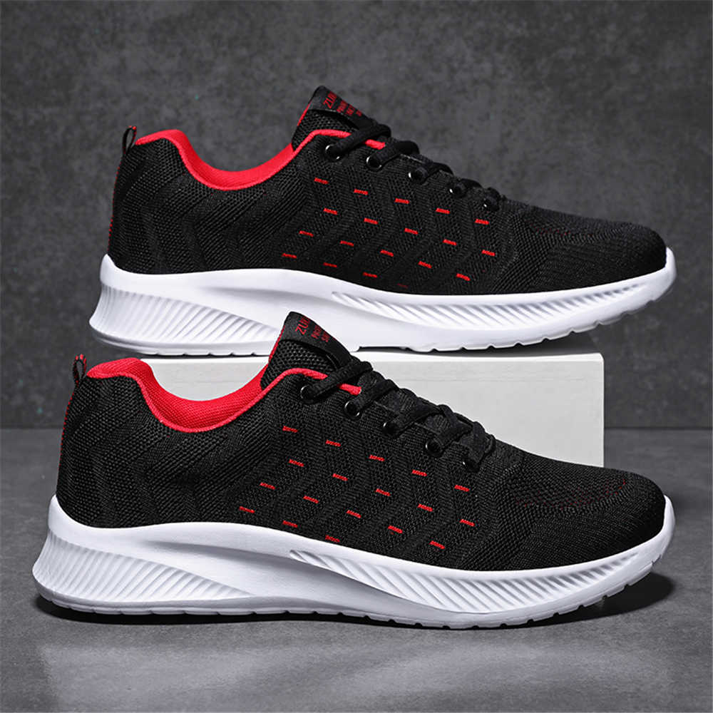 Men Shoes Brands - Black Mash Casual Sneakers Herren Woven