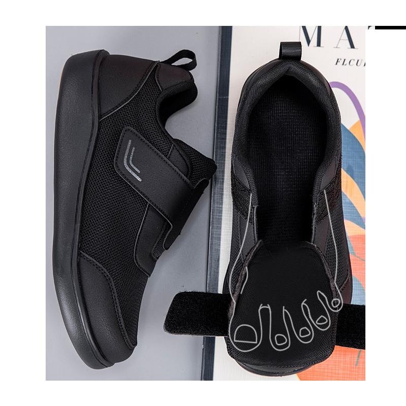 Men'S Shoes Diabetic - Offene Schuhe für Ältere Verstellbare Diabetikerschuhe