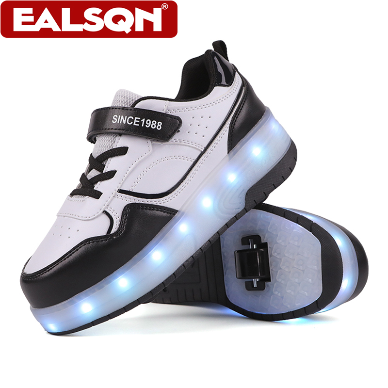 Men Shoes Running - Neue LED-Leucht-Rollschuhe für Kinder mit Doppelrad-Design