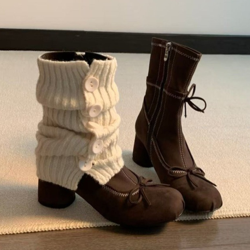 Bogen High Heels Frauen Stiefe – Chelsea Boots Suede Bewertung und Preis