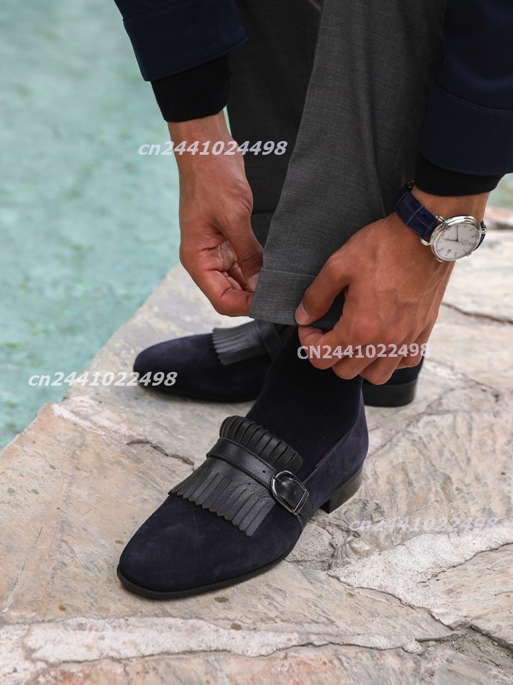 Marineblaue Wildleder-Loafer m – Men'S Shoes Navy Blue Bewertung und Preis