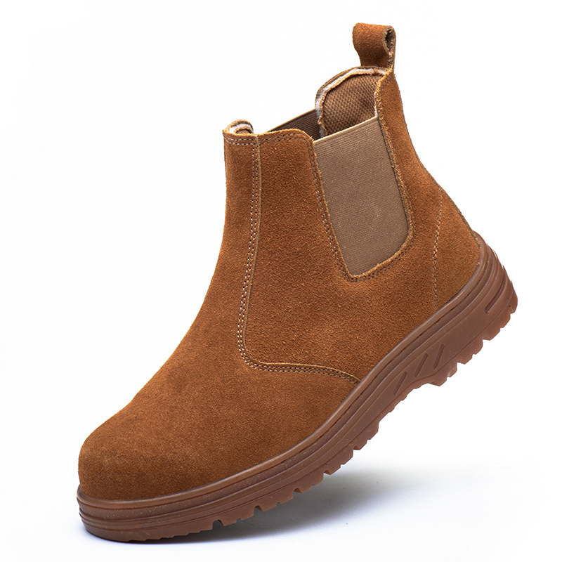 Männer Mode Stahlkappe Arbeits – Chelsea Boots Suede Bewertung und Preis