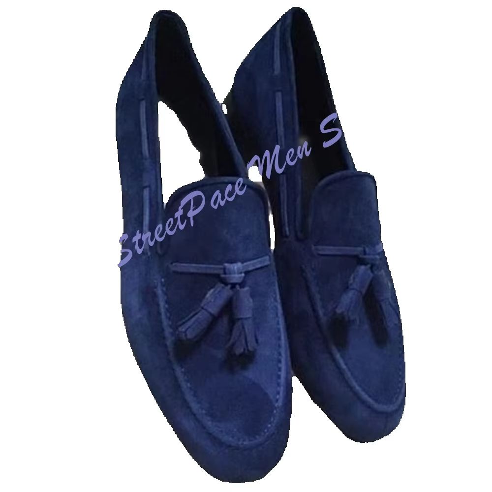 Business-Casual Knoten-Loafer  – Men'S Shoes Navy Blue Bewertung und Preis