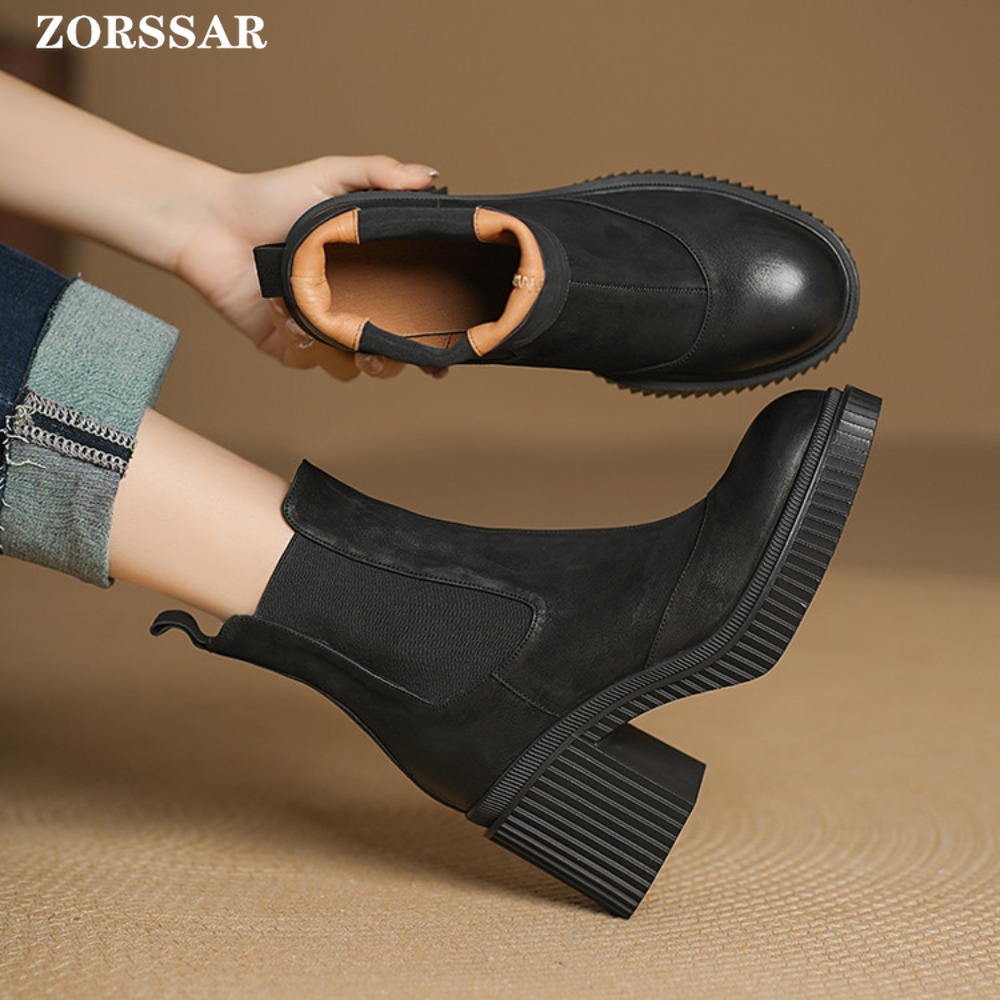 2025, Winter-Stiefeletten mit  – Chelsea Boots Suede Bewertung und Preis