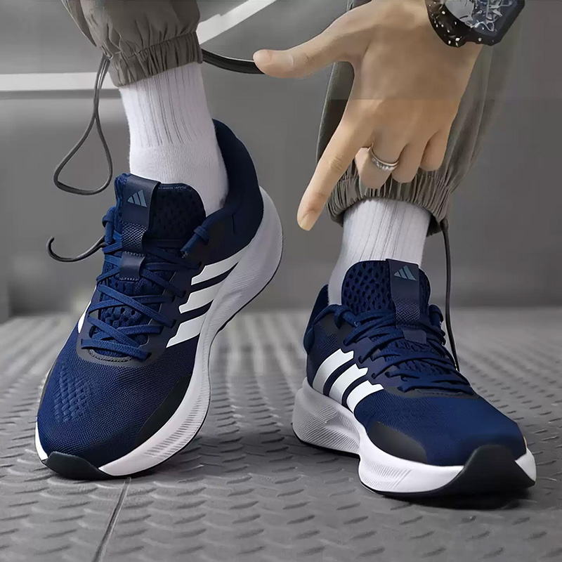 Adidas Marineblaue Drei-Streif – Men'S Shoes Navy Blue Bewertung und Preis