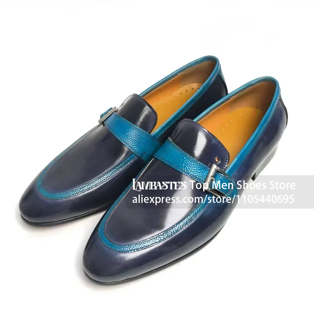 Marineblaue Penny Loafers mit  – Men'S Shoes Navy Blue Bewertung und Preis