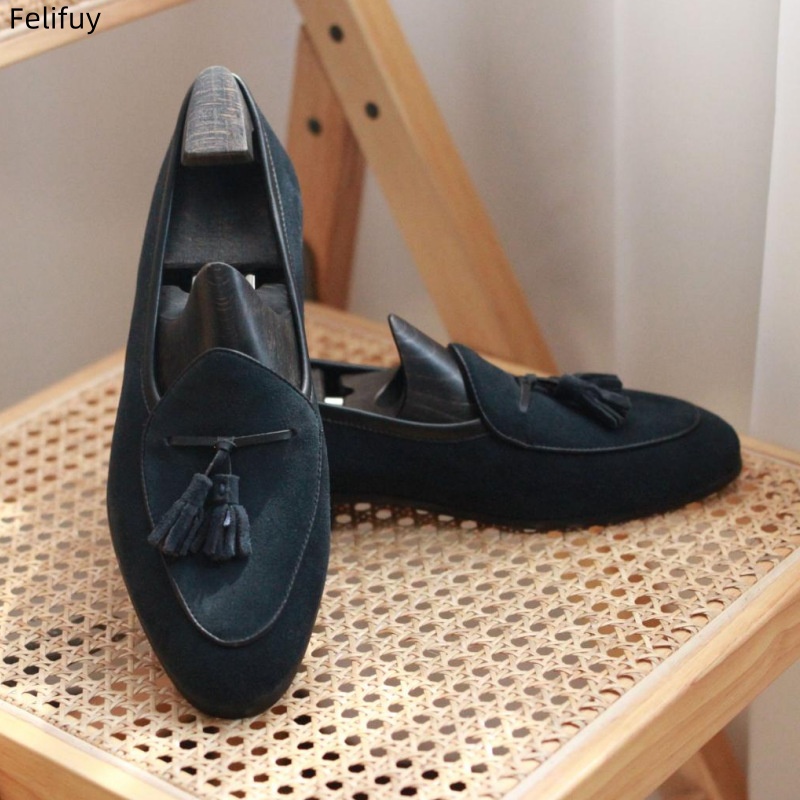 Herren-Loafer mit Quastenverzi – Men'S Shoes Navy Blue Bewertung und Preis