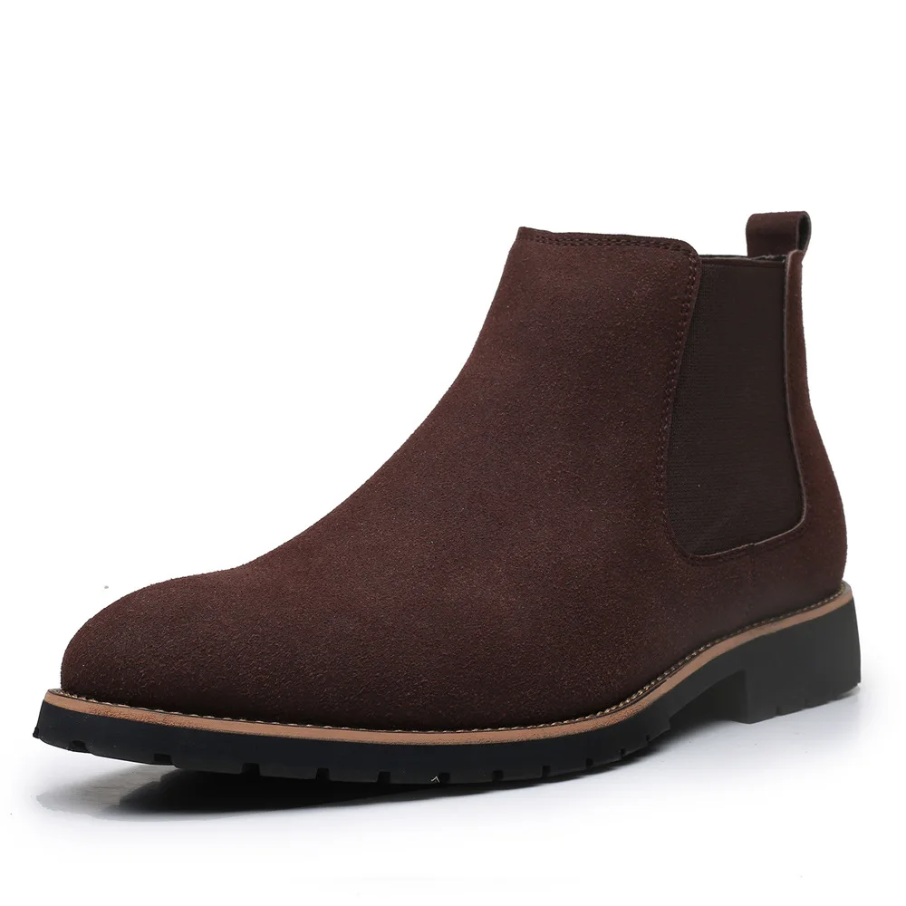 Herren-Stiefeletten, britische – Chelsea Boots Suede Bewertung und Preis