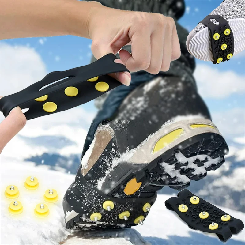 1 Paar 5-Stud Snow Ice Claw Cl – Men'S Shoes Grip Bewertung und Preis