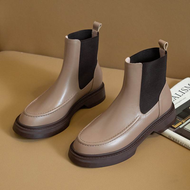 Heiße Damenstiefel aus echtem  – Chelsea Boots Suede Bewertung und Preis