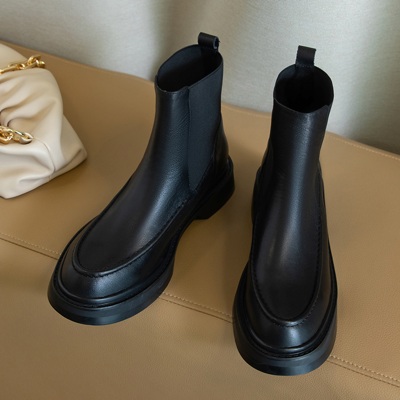 Heiße Damenstiefel aus echtem  – Chelsea Boots Suede Bewertung und Preis