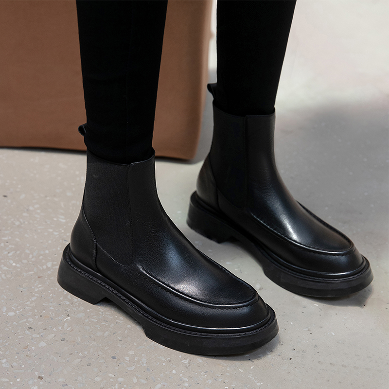 Heiße Damenstiefel aus echtem  – Chelsea Boots Suede Bewertung und Preis