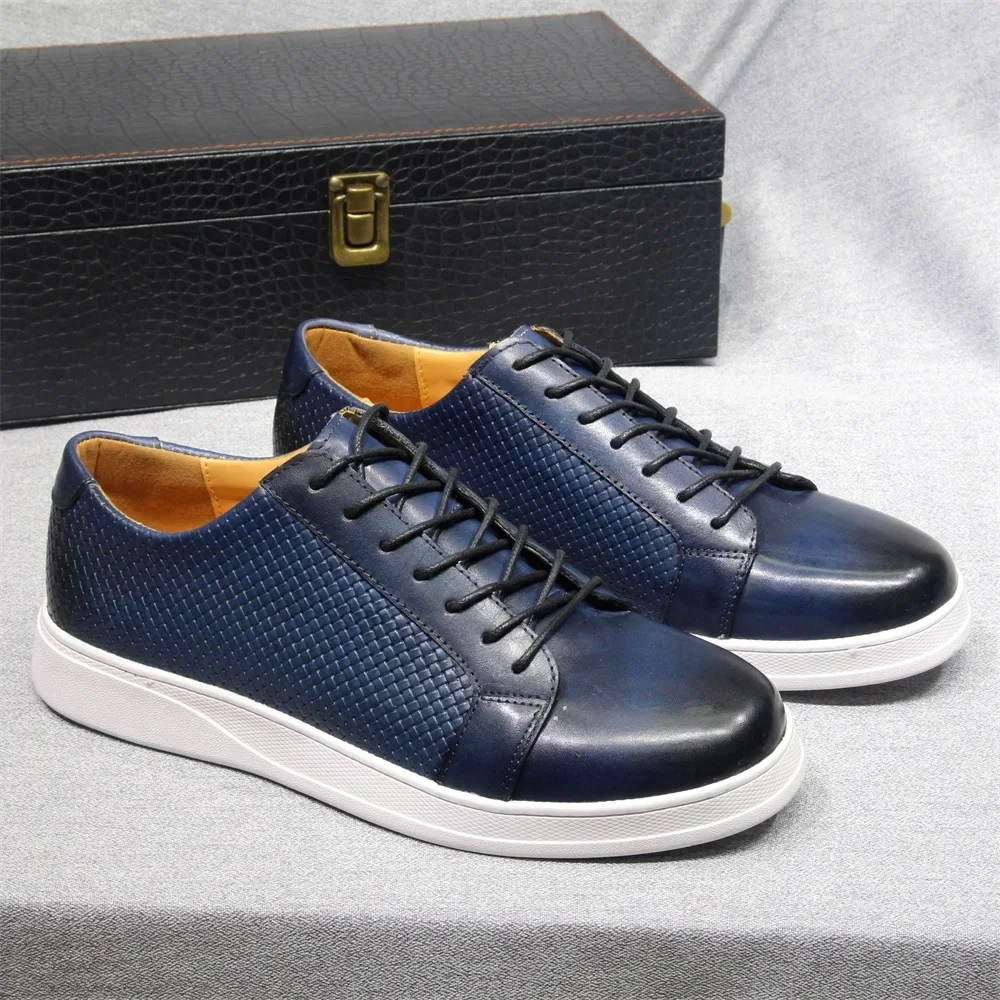 Herren-Freizeitschuhe aus echt – Men'S Shoes Navy Blue Bewertung und Preis