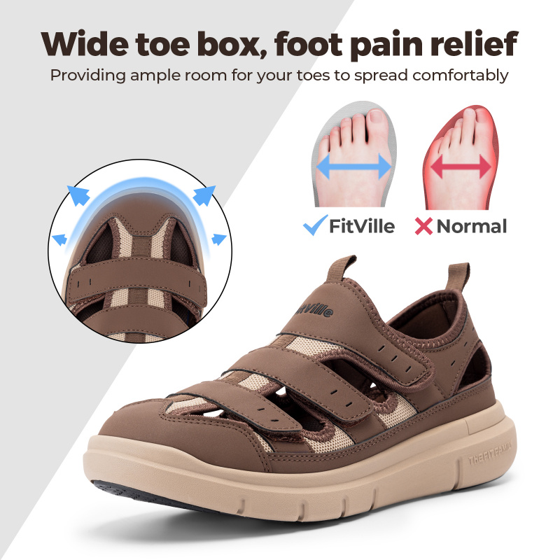 Sommer-Herrensandalen, verbrei – Men'S Shoes Diabetic Bewertung und Preis