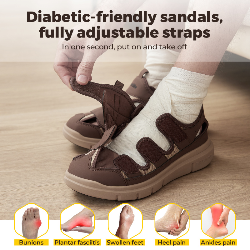 Sommer-Herrensandalen, verbrei – Men'S Shoes Diabetic Bewertung und Preis